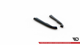 Heck Ansatz Flaps Diffusor passend für BMW M340i G20 / G21 Facelift schwarz Hochglanz