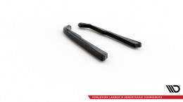 Heck Ansatz Flaps Diffusor passend für BMW M340i G20 / G21 Facelift schwarz Hochglanz