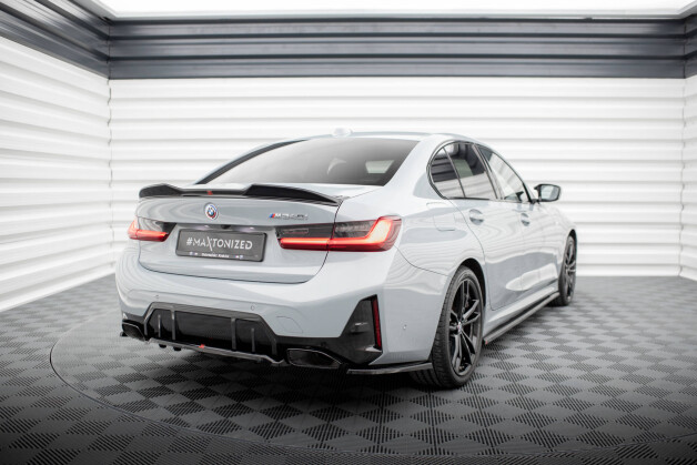 Heck Spoiler Aufsatz Abrisskante 3D passend für BMW M340i / 3 M-Paket / M3 Limousine G20 schwarz Hochglanz
