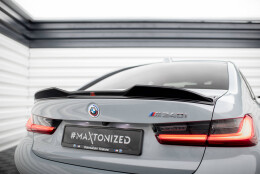 Heck Spoiler Aufsatz Abrisskante 3D passend für BMW M340i / 3 M-Paket / M3 Limousine G20 schwarz Hochglanz