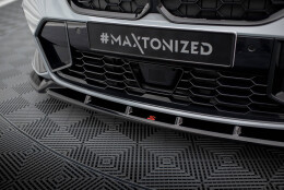 Cup Spoilerlippe Front Ansatz V.1 passend für BMW 3er M340i / M-Paket G20 / G21 Facelift schwarz Hochglanz