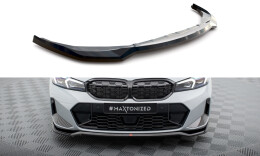 Cup Spoilerlippe Front Ansatz V.2 passend für BMW 3er M340i / M-Paket G20 / G21 Facelift schwarz Hochglanz