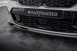 Cup Spoilerlippe Front Ansatz V.2 passend für BMW 3er M340i / M-Paket G20 / G21 Facelift schwarz Hochglanz