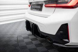 Street Pro Heckschürze Heck Ansatz Diffusor passend für BMW 3er M-Paket G20 / G21 Facelift SCHWARZ