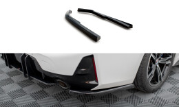 Heck Ansatz Flaps Diffusor passend für BMW M-Paket G20 / G21 Facelift schwarz Hochglanz