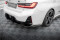 Heck Ansatz Flaps Diffusor passend für BMW M-Paket G20 / G21 Facelift schwarz Hochglanz