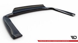 Mittlerer Cup Diffusor Heck Ansatz DTM Look für Chrysler Pacifica Mk2 schwarz Hochglanz
