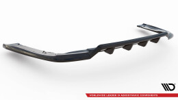 Mittlerer Cup Diffusor Heck Ansatz DTM Look passend für Chrysler Pacifica Mk2 schwarz Hochglanz
