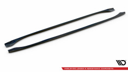 Seitenschweller Ansatz Cup Leisten für Chrysler Pacifica Mk2 schwarz Hochglanz