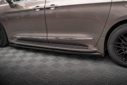 Seitenschweller Ansatz Cup Leisten passend für Chrysler Pacifica Mk2 schwarz Hochglanz