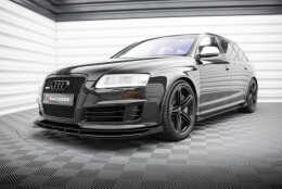 Front Stoßstange Flaps passend für Audi RS6 Avant C6 FLAPS HOCHGLANZ