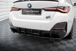Street Pro Heckschürze Heck Ansatz Diffusor für BMW i4 M-Paket G26