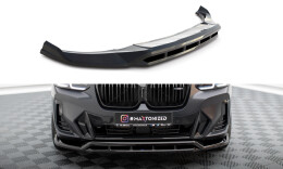 Cup Spoilerlippe Front Ansatz für BMW X3 M-Paket G01 FL / iX3 M-Pack G08 FL schwarz Hochglanz