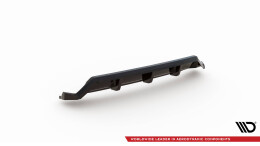 Mittlerer Cup Diffusor Heck Ansatz DTM Look passend für BMW X3 M-Paket G01 Facelift schwarz Hochglanz