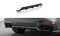 Mittlerer Cup Diffusor Heck Ansatz DTM Look passend für BMW X3 M-Paket G01 Facelift schwarz Hochglanz
