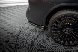 Heck Ansatz Flaps Diffusor für BMW X3 M-Paket G01 Facelift schwarz Hochglanz