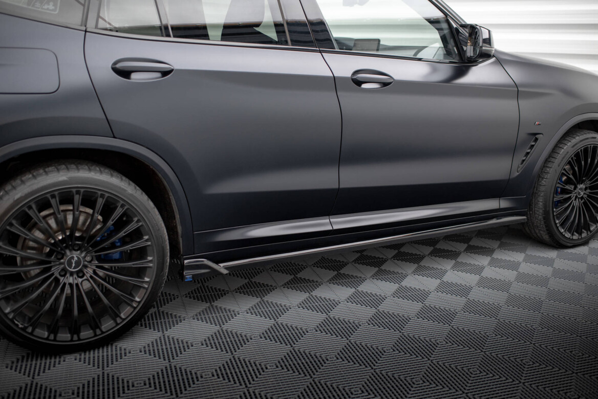 Seitenschweller Ansatz passend für BMW X3 F25 M-Paket Facelift schwarz  Hochglanz günstig im Online-Shop von MM-Concetps kaufen