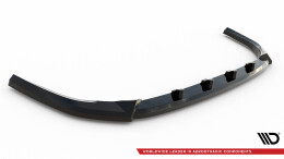 Cup Spoilerlippe Front Ansatz passend für Toyota Highlander Mk4 schwarz Hochglanz