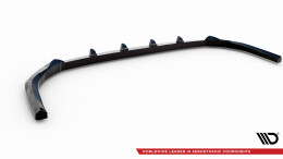 Cup Spoilerlippe Front Ansatz passend für Toyota Highlander Mk4 schwarz Hochglanz