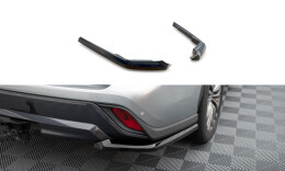 Heck Ansatz Flaps Diffusor passend für Toyota Highlander Mk4 schwarz Hochglanz