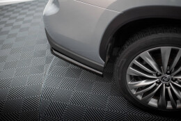 Heck Ansatz Flaps Diffusor passend für Toyota Highlander Mk4 schwarz Hochglanz