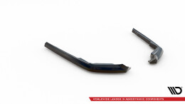 Heck Ansatz Flaps Diffusor passend für Toyota Highlander Mk4 schwarz Hochglanz