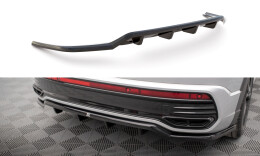 Mittlerer Cup Diffusor Heck Ansatz DTM Look passend für VW Taigo R-Line Mk1 schwarz Hochglanz
