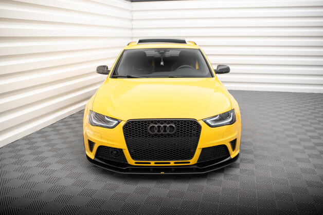 Street Pro Cup Spoilerlippe Front Ansatz passend für Audi RS4 B8 SCHWARZ
