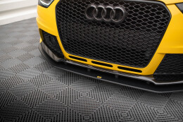 Street Pro Cup Spoilerlippe Front Ansatz für Audi RS4 B8 schwarz