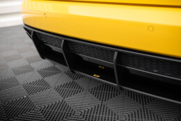 Street Pro Heckschürze Heck Ansatz Diffusor passend für Audi RS4 B8 SCHWARZ