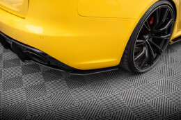 Street Pro Heck Ansatz Flaps Diffusor für Audi RS4 B8 schwarz