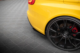 Street Pro Heck Ansatz Flaps Diffusor passend für Audi RS4 B8 SCHWARZ