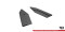 Street Pro Heck Ansatz Flaps Diffusor passend für Audi RS4 B8 SCHWARZ