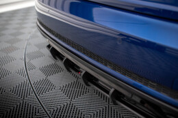 Street Pro Heckschürze Heck Ansatz Diffusor für Audi A4 Competition B9 SCHWARZ-ROT