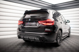 Street Pro Heckschürze Heck Ansatz Diffusor für BMW X3 G01 schwarz