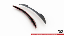 Heck Spoiler Aufsatz Abrisskante 3D passend für Audi S8 / A8 S-Line D5 Facelift schwarz Hochglanz