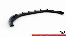 Cup Spoilerlippe Front Ansatz V.1 passend für Audi A4 Competition B9 schwarz Hochglanz