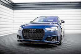 Cup Spoilerlippe Front Ansatz V.2 passend für Audi A4 Competition B9 schwarz Hochglanz