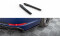 Heck Ansatz Flaps Diffusor passend für Audi A4 Competition B9 schwarz Hochglanz