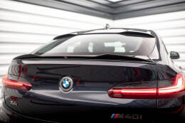 Heck Spoiler Aufsatz Abrisskante 3D für BMW X4 M-Paket G02 schwarz Hochglanz