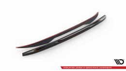 Unten Heck Spoiler Aufsatz Abrisskante 3D passend für BMW X4 M F98 Facelift schwarz Hochglanz