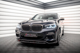 Street+ Spoilerlippe Front Ansatz V.2 passend für BMW X4 M-Paket G02 schwarz Hochglanz