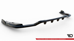 Mittlerer Cup Diffusor Heck Ansatz V.2 passend für BMW X4 M40i G02 schwarz Hochglanz