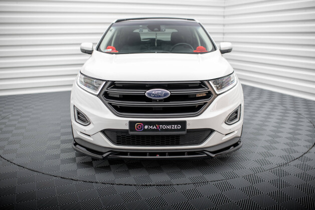 Cup Spoilerlippe Front Ansatz passend für Ford Edge Sport Mk2 schwarz Hochglanz