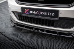 Cup Spoilerlippe Front Ansatz passend für Ford Edge Sport Mk2 schwarz Hochglanz