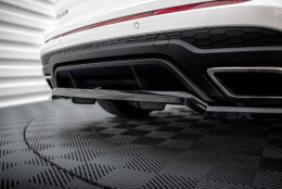 Mittlerer Cup Diffusor Heck Ansatz DTM Look passend für Ford Edge Sport Mk2 schwarz Hochglanz