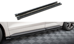 Street+ Seitenschweller Leisten passend für Ford Edge Sport Mk2 schwarz Hochglanz