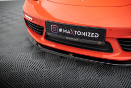Cup Spoilerlippe Front Ansatz V.2 passend für Porsche 718 Cayman 982c schwarz Hochglanz