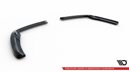 Heck Ansatz Flaps Diffusor passend für Porsche 718 Cayman 982c schwarz Hochglanz