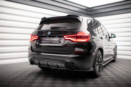 Heck Spoiler Aufsatz Abrisskante für BMW X3 G01 schwarz Hochglanz
